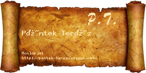 Péntek Teréz névjegykártya